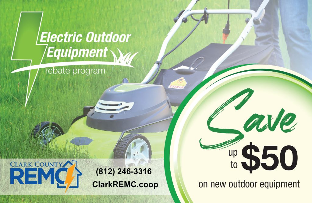 Electric Outdoor Equipment Rebate Ad