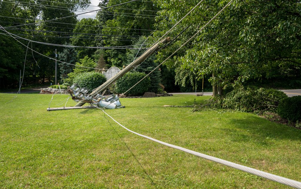 Downed power line