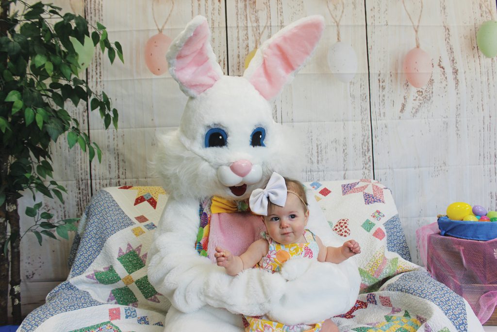 Easter Bunny with Harper James