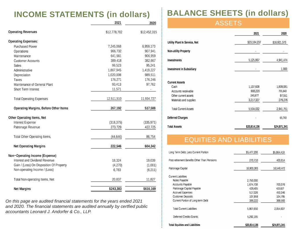 2021 Financial Information