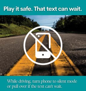 Texting safety graphic