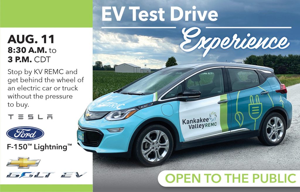 EV test drive ad