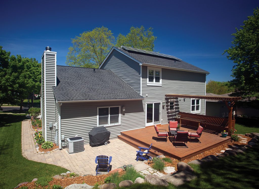 House with solar panels