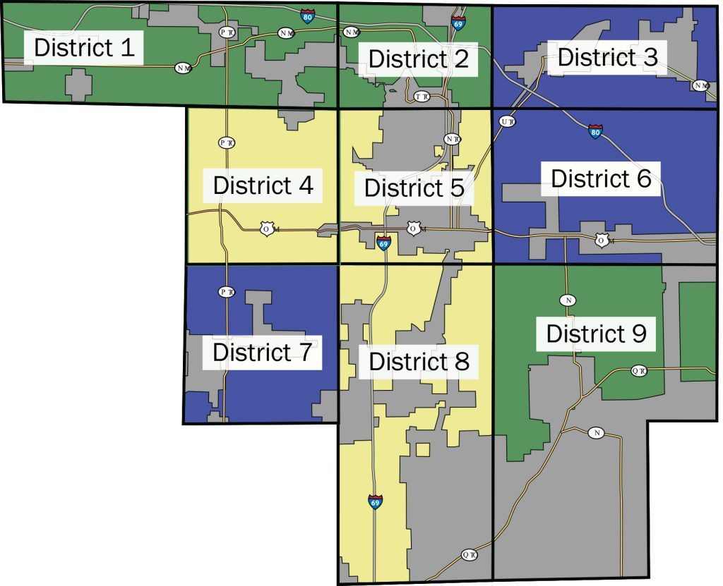 Steuben County REMC district map
