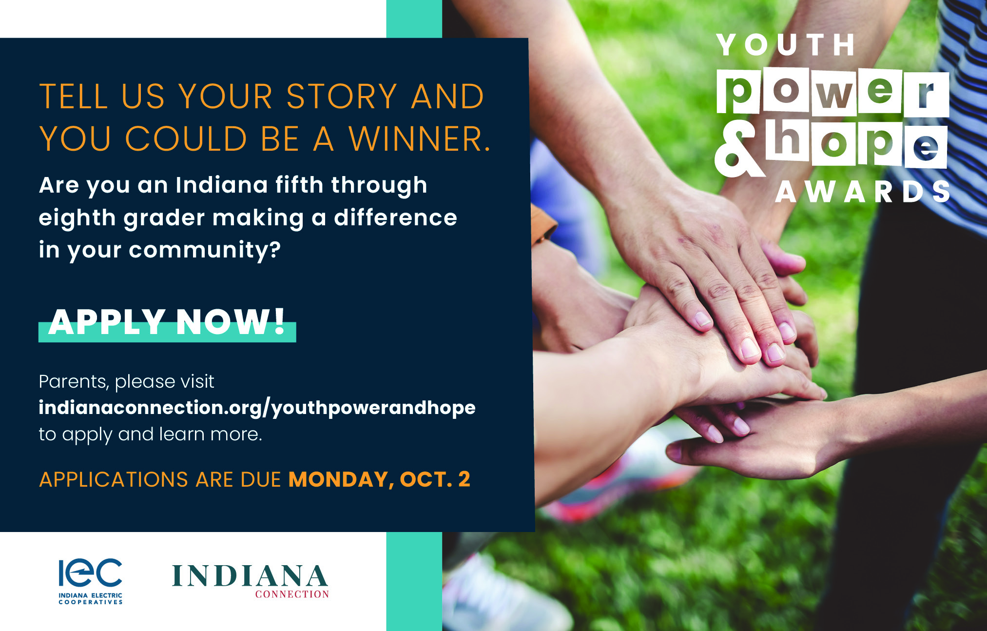 2023 Youth Power and Hope Awards Ad