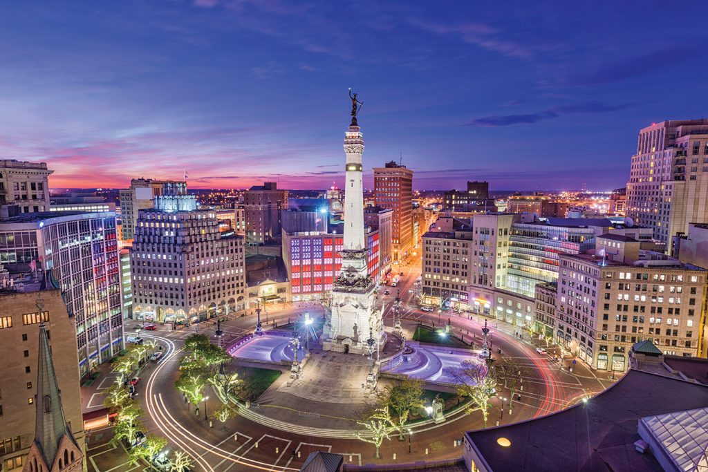 View of Indianapolis Monument Circle