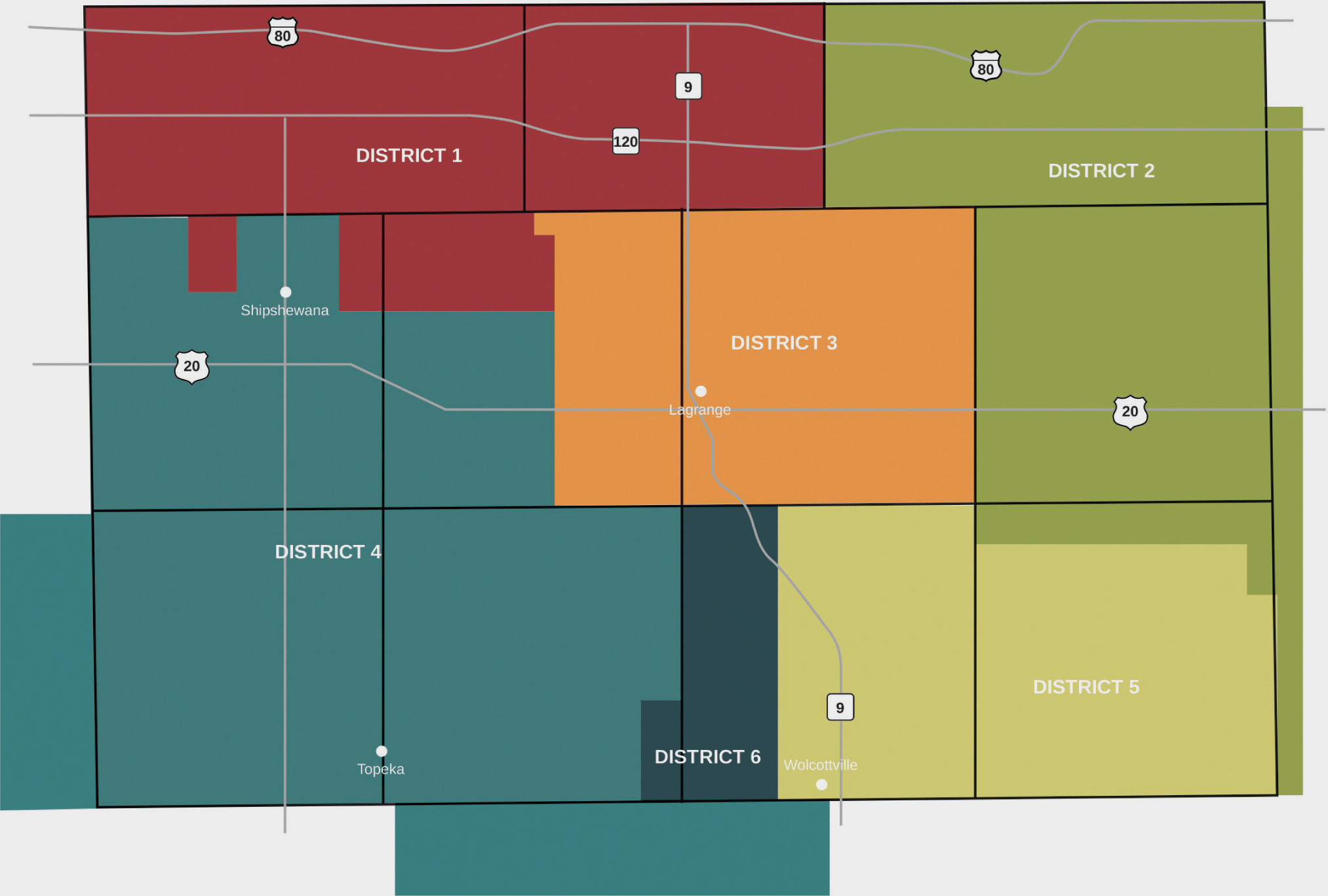 LG Co. REMC District Map