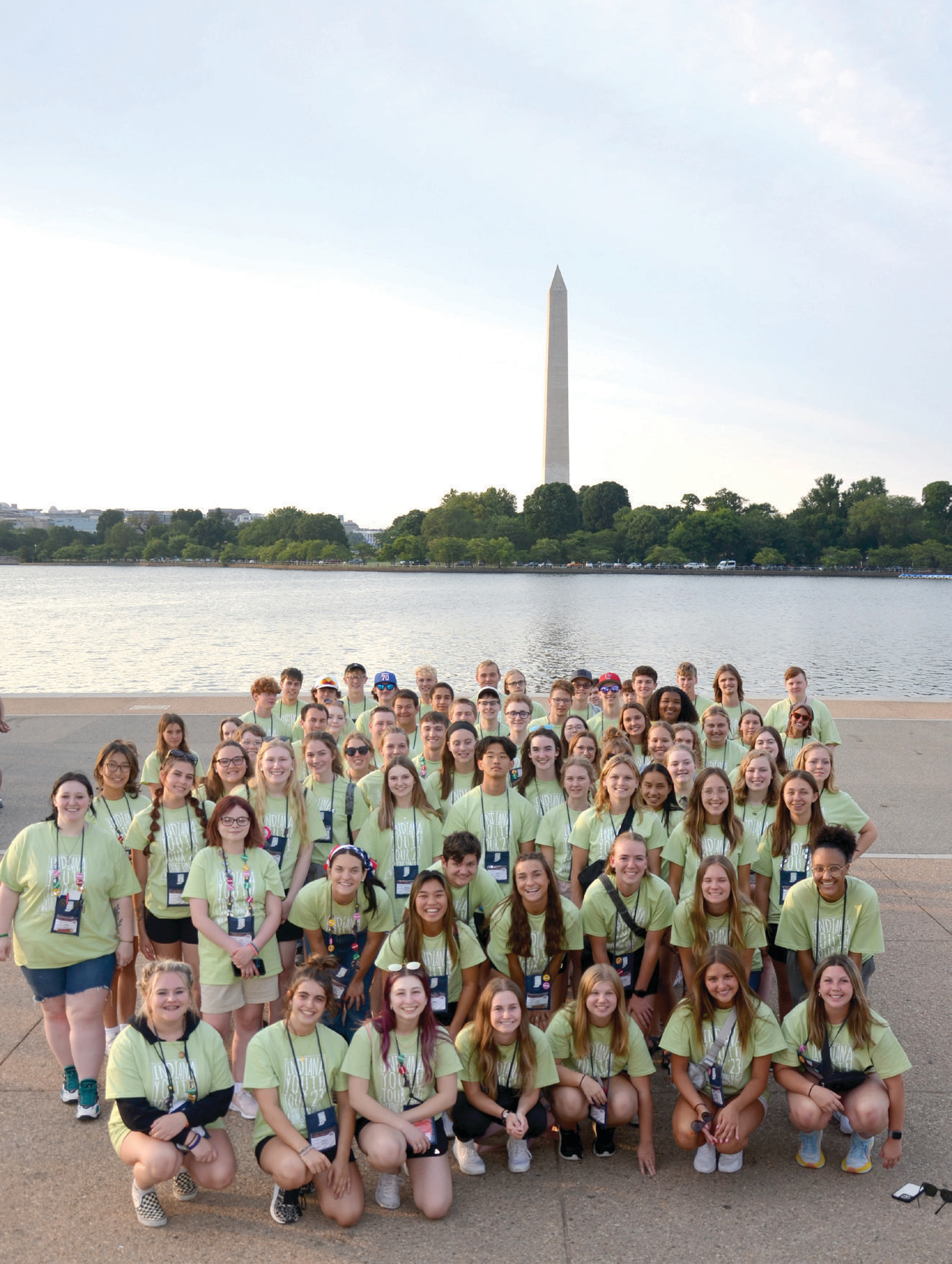 2023 Youth Tour at Washington Memorial