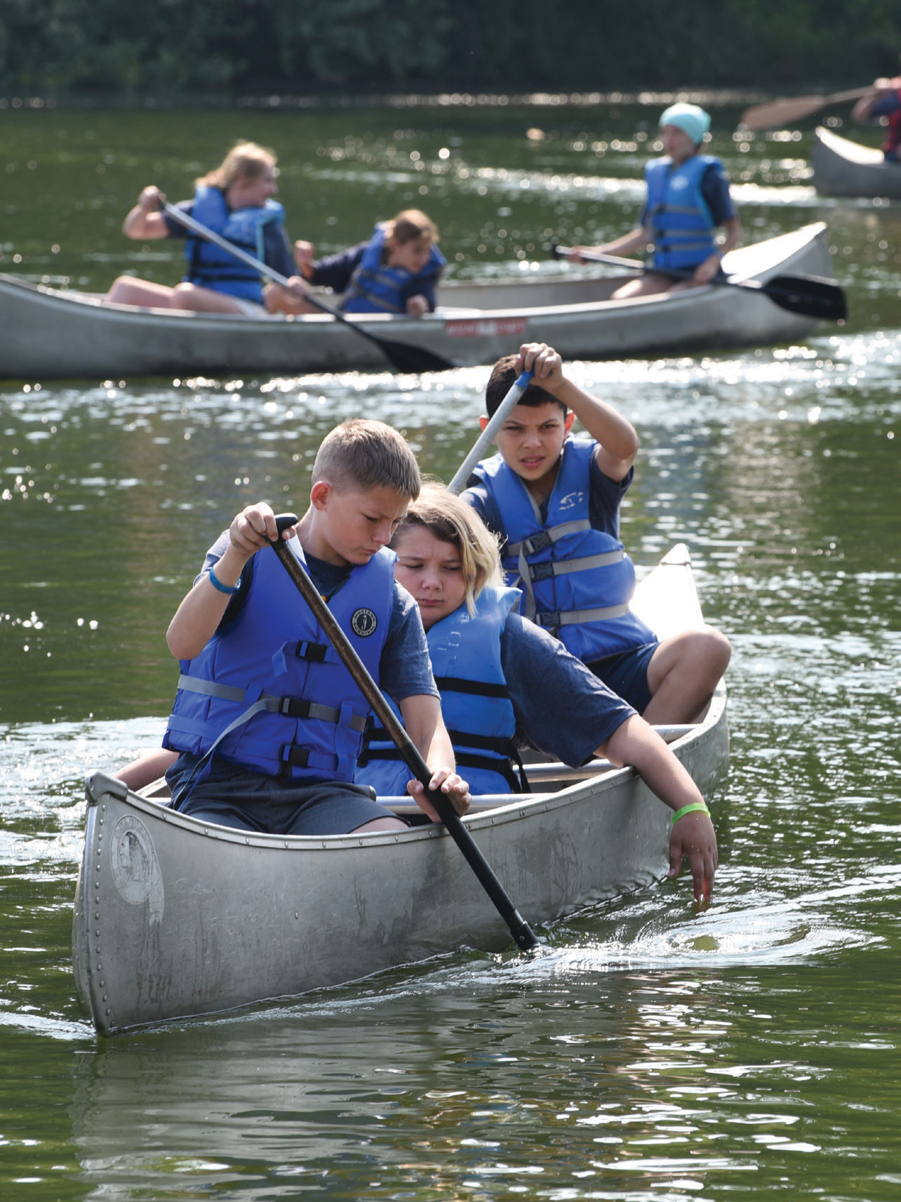 Camp Kilowatt canoers