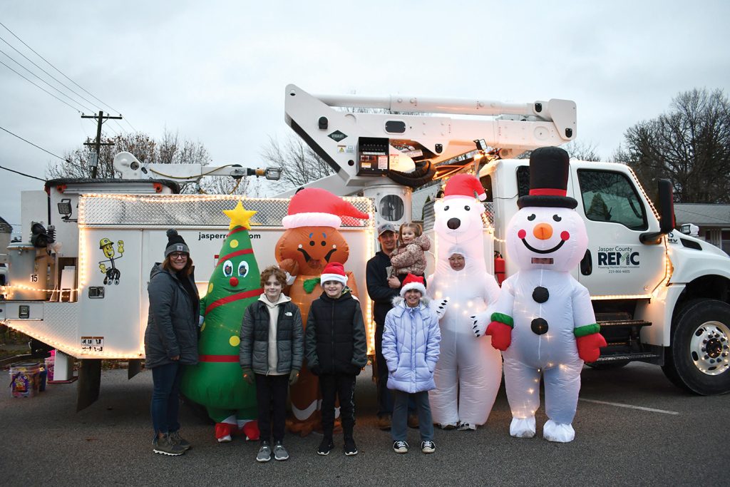 Jasper Co. REMC at Christmas parade