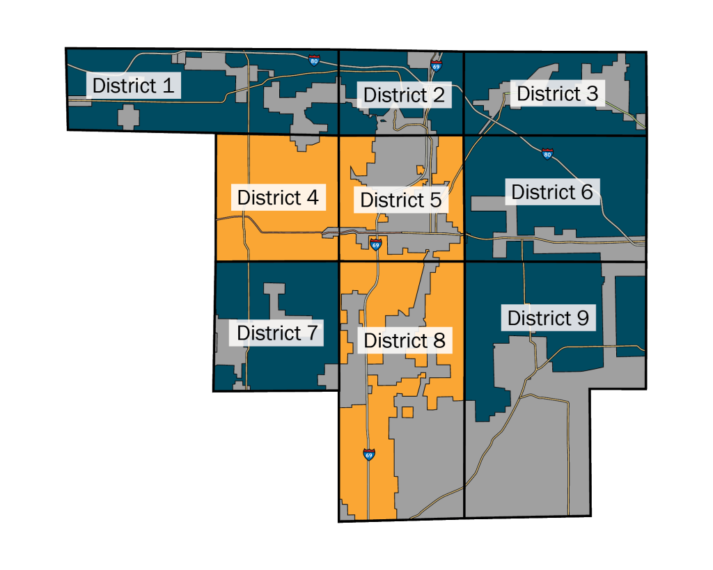 Steuben County REMC territory map for election