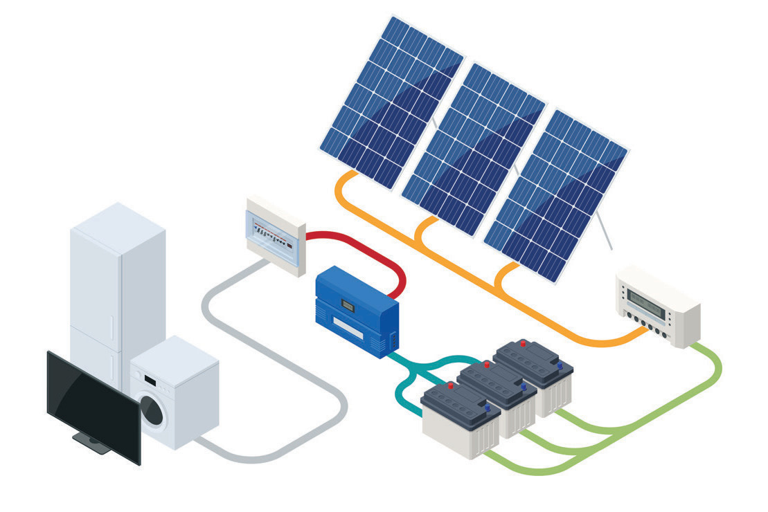 Battery storage illustration