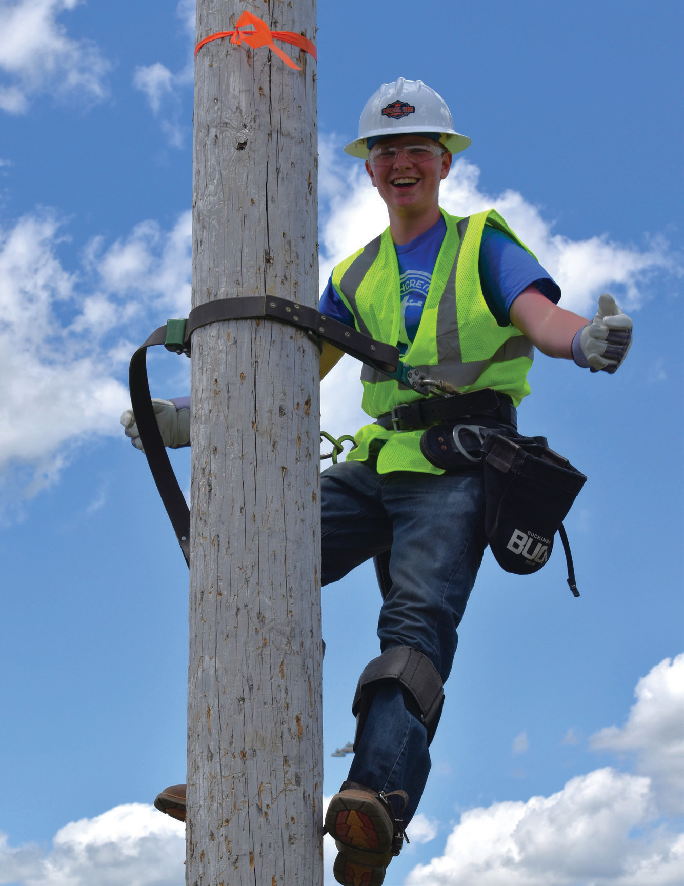 Kid on a pole