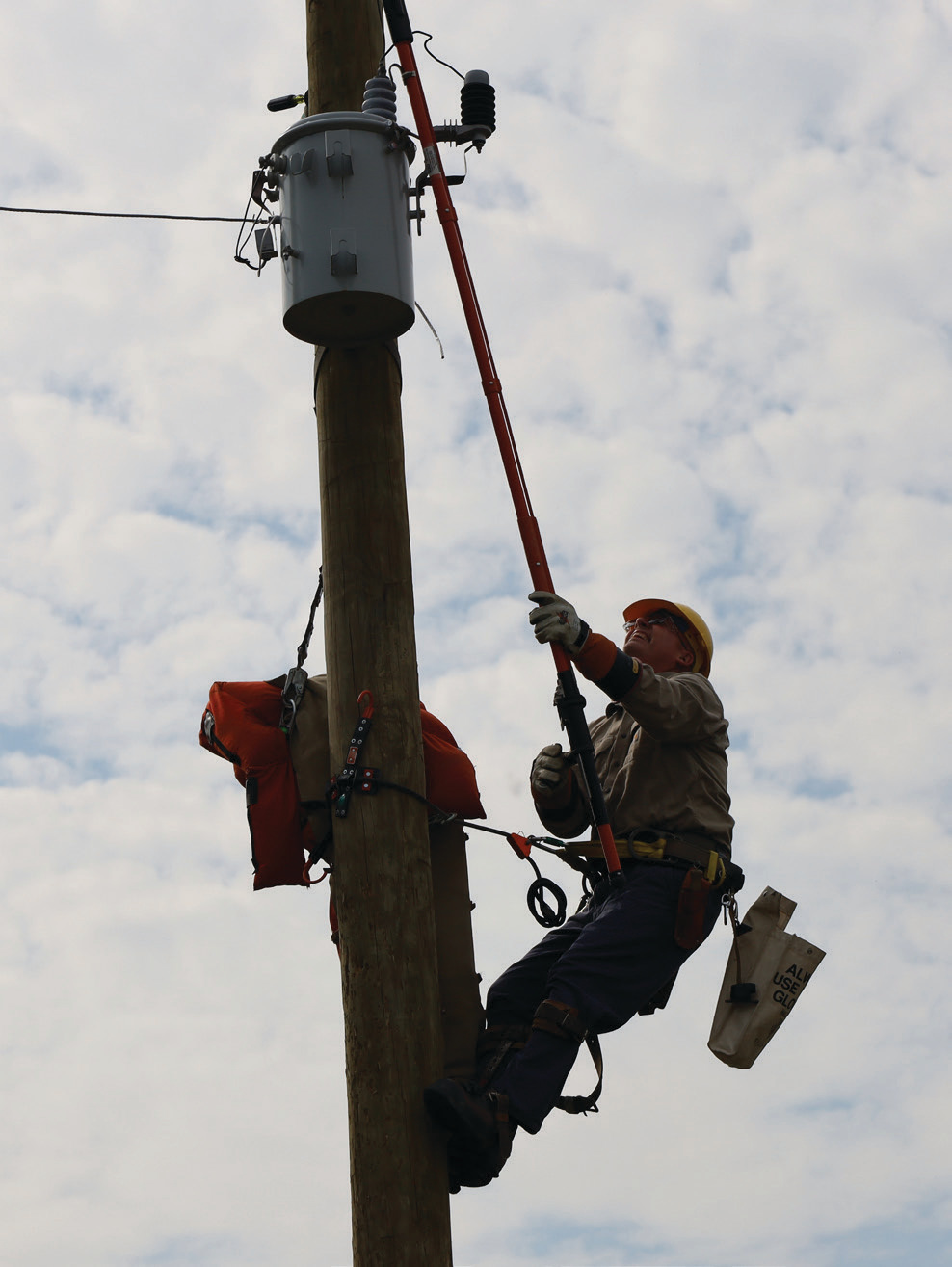 Johanns on a pole