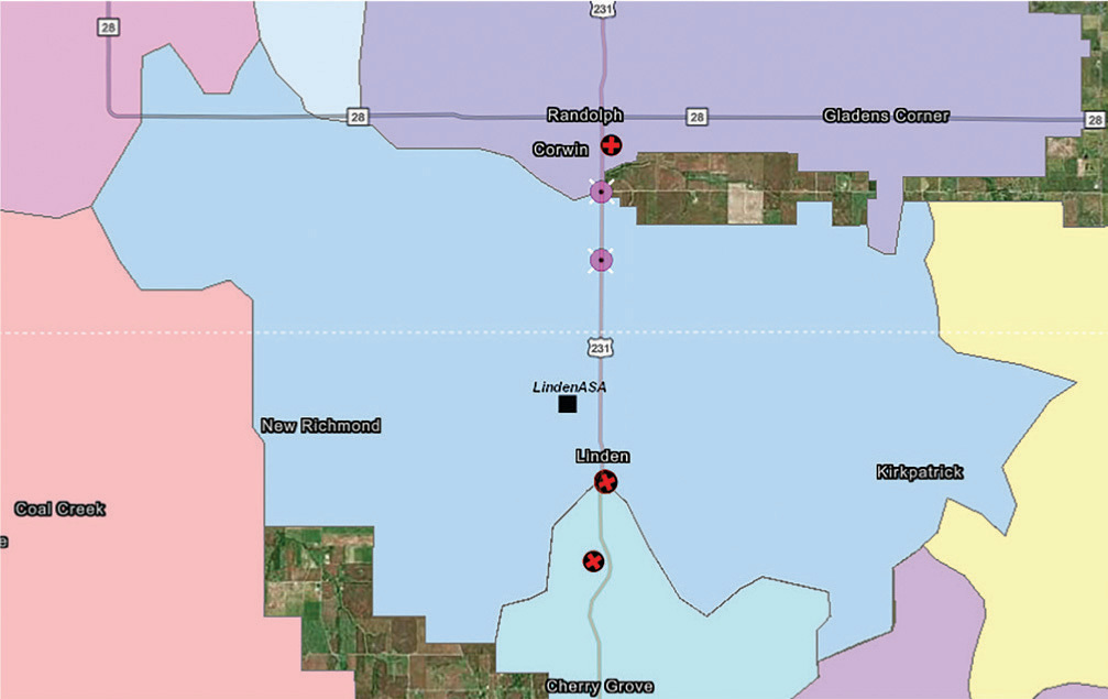 Pole testing map