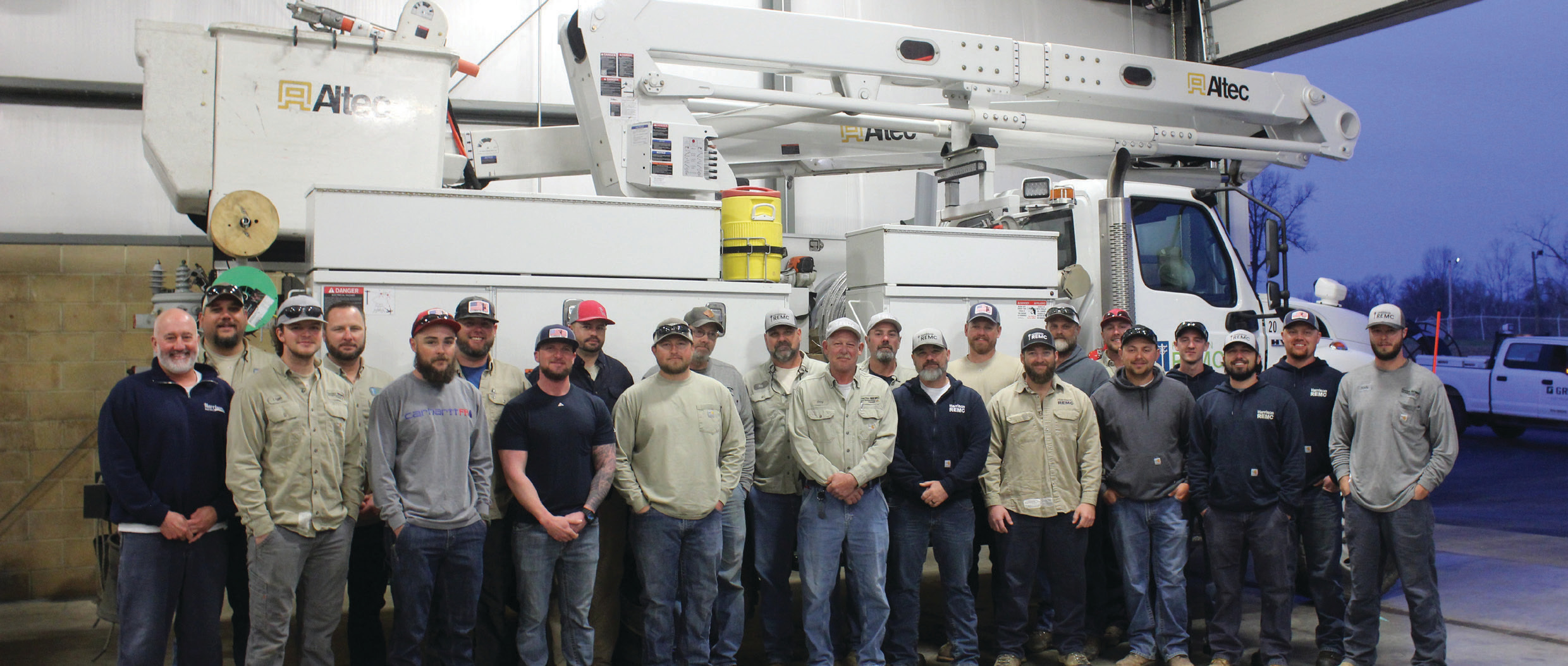 Harrison REMC lineworkers