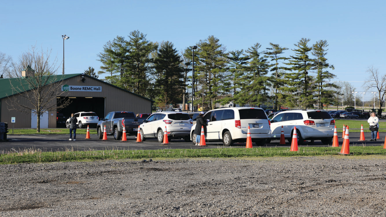 Boone REMC members attend the 2024 drive-thru event.