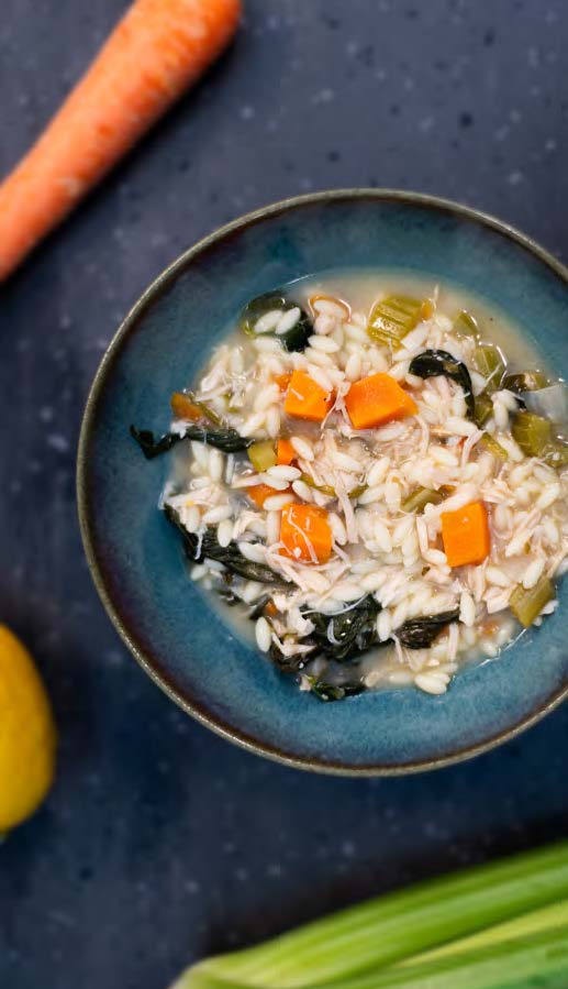 Lemon Chicken Orzo Soup - Indiana Connection