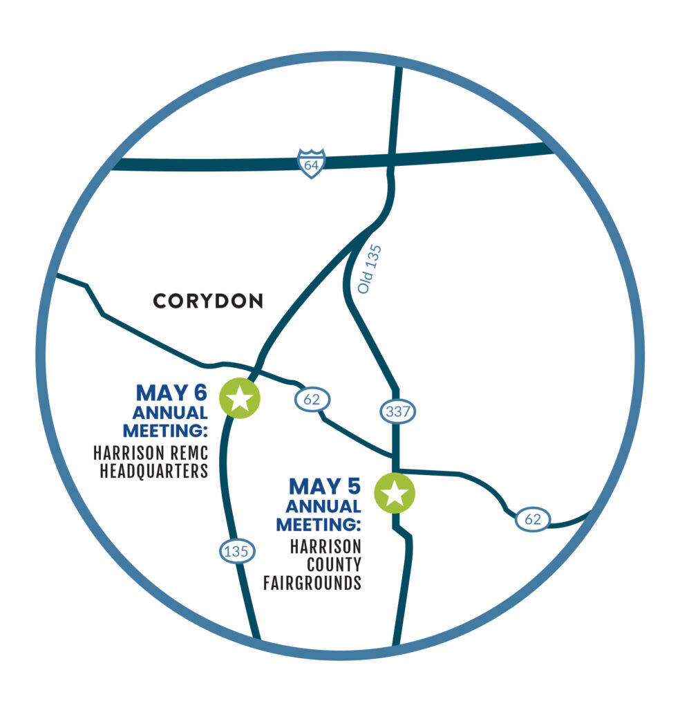 2025 HARRISON Annual Meeting Map