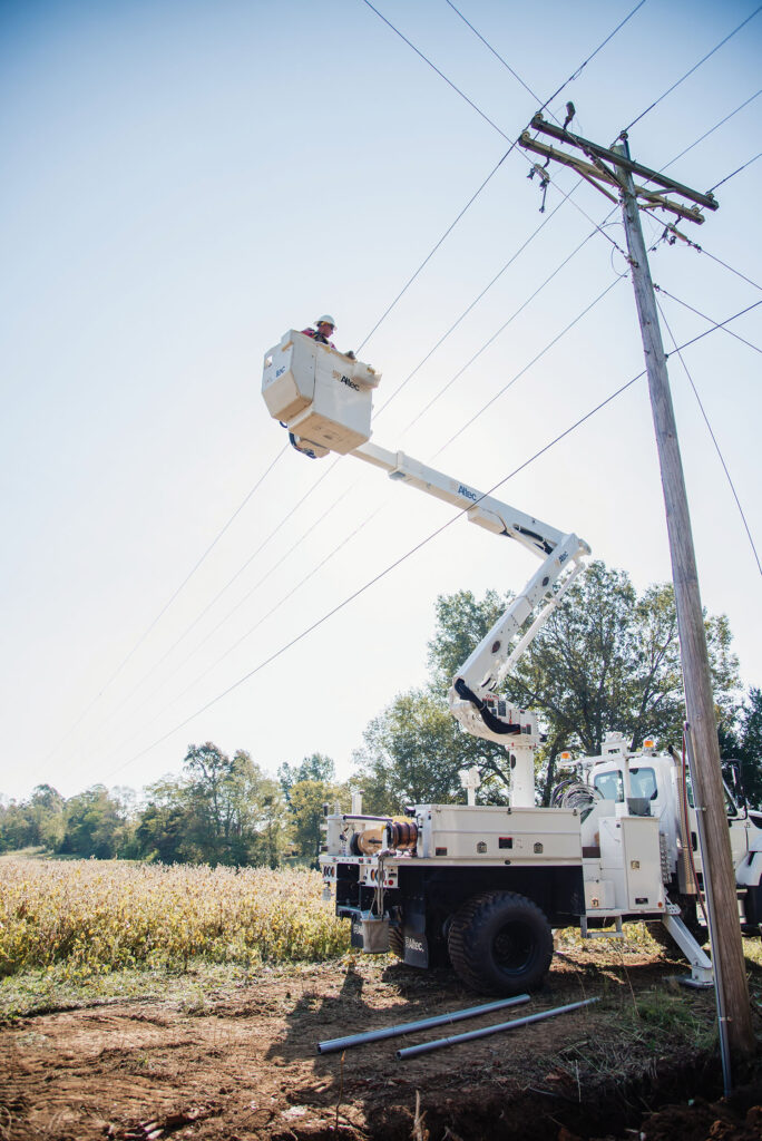 Lineman working