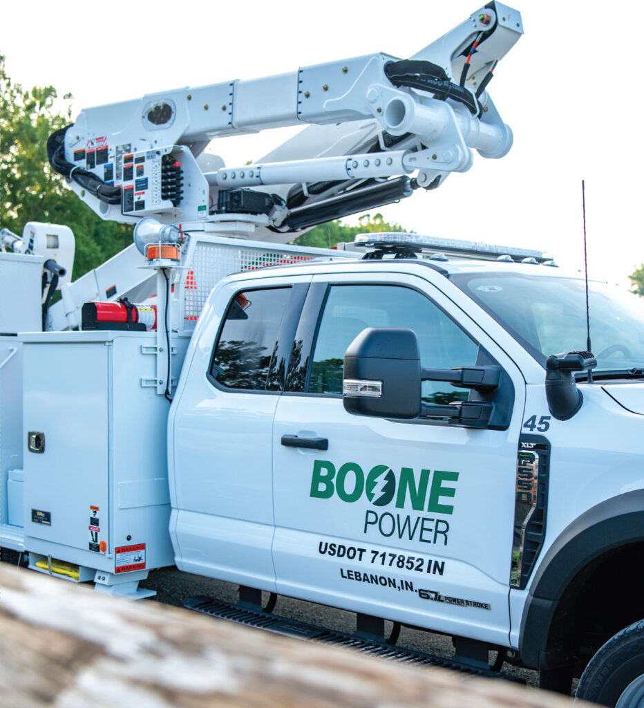 Boone Power line truck