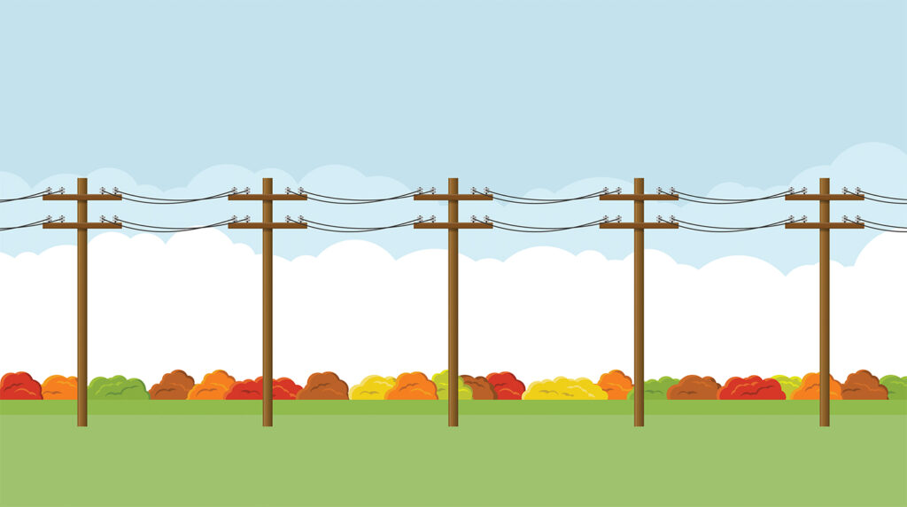 Utility pole graphic