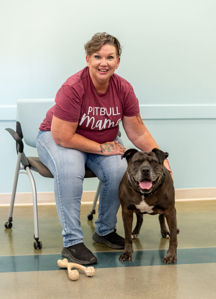 Emily Pence with Caesar