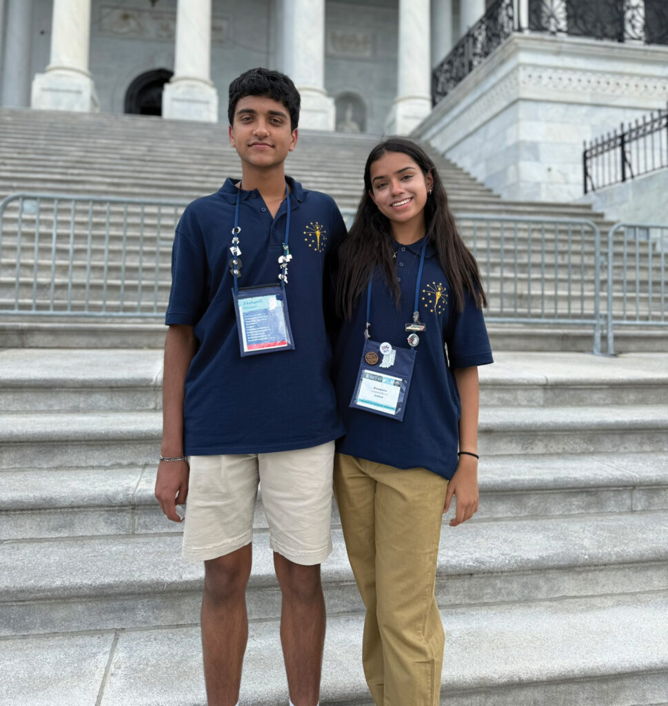 Akshansh Nandan (left) 
and Anwesha Mishra 