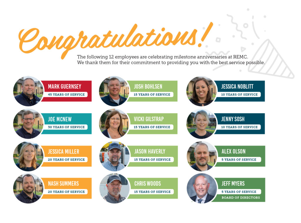 Clark service milestones 2025