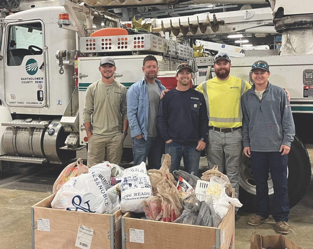 
BCREMC employees sorted and delivered food, donated by employees and members, to the local food pantries.