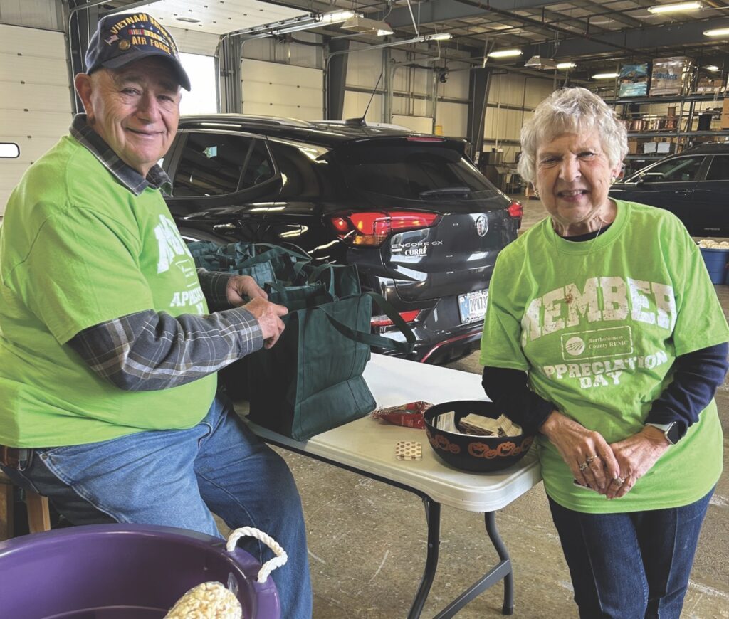 BCREMC board members greet the members during the member appreciation drive-thru.