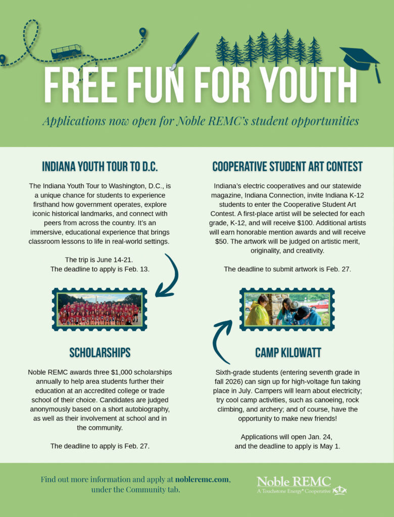 Youth programs ad Noble