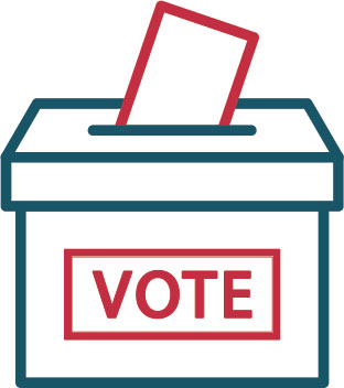 Voting ballot graphic