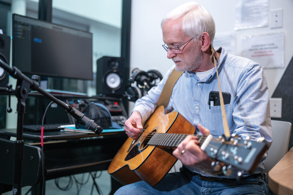 Mark Hansen, a retired chemist, enjoys reimagining existing songs by adding his own music and vocals to create new versions, often parodies.