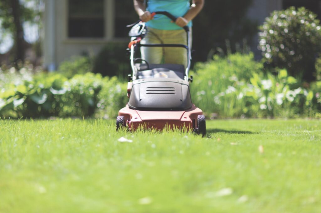 Mowing with an electric motor