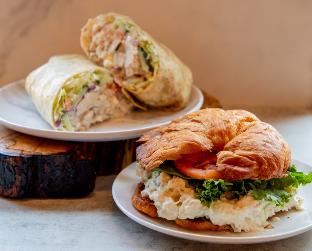 Lunch menu at The Filling Station Coffee Haus
