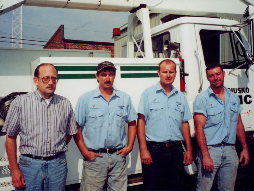 Jon Justice with crew