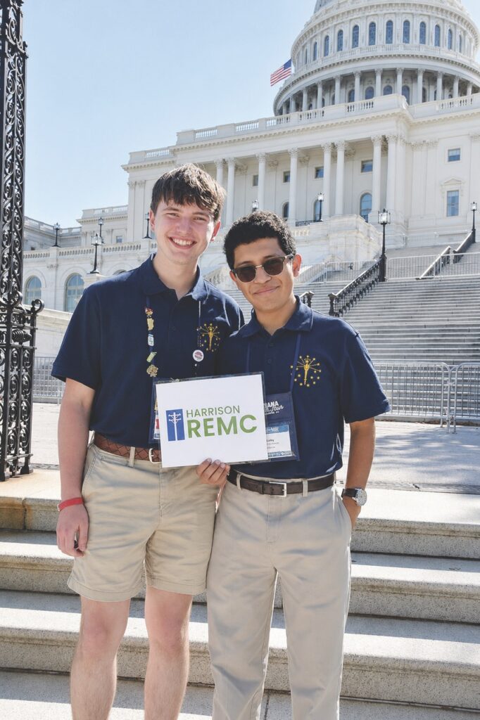 Jacob Pike (left) and Colby Pennington -- Harrison REMC Youth Tour candidates