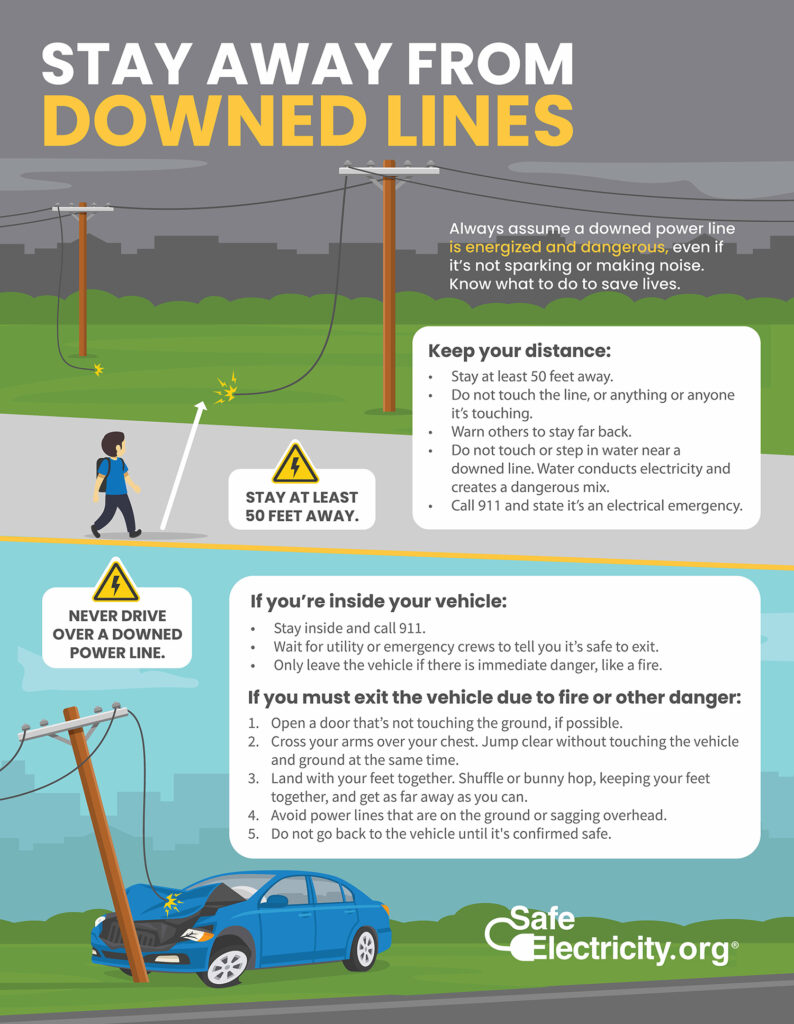 Downed lines safety ad
