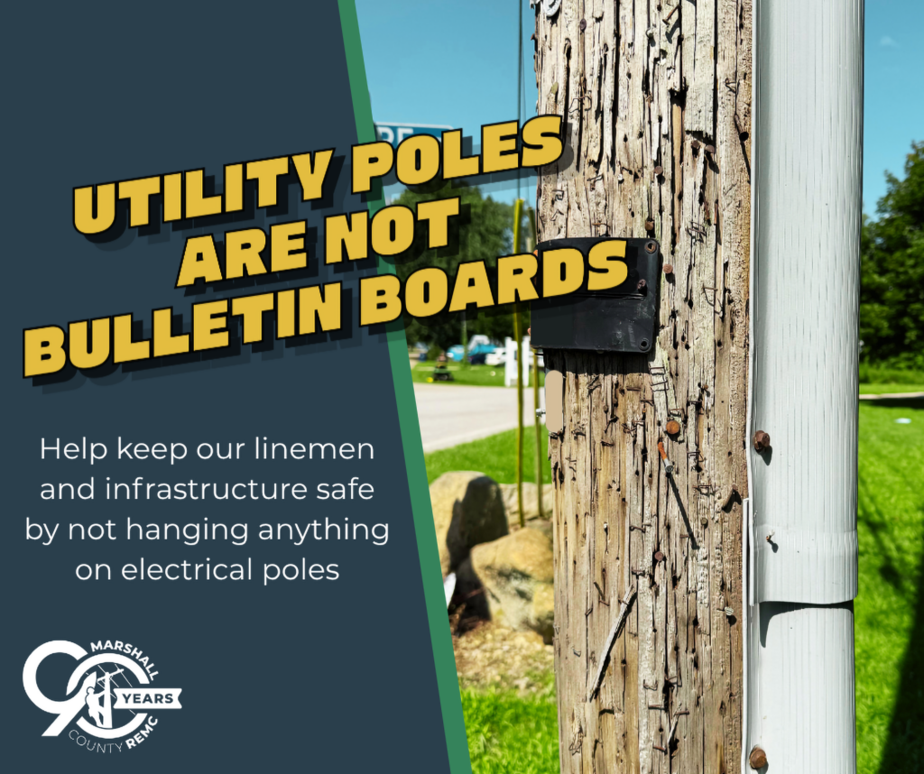 Utility pole safety image Marshall